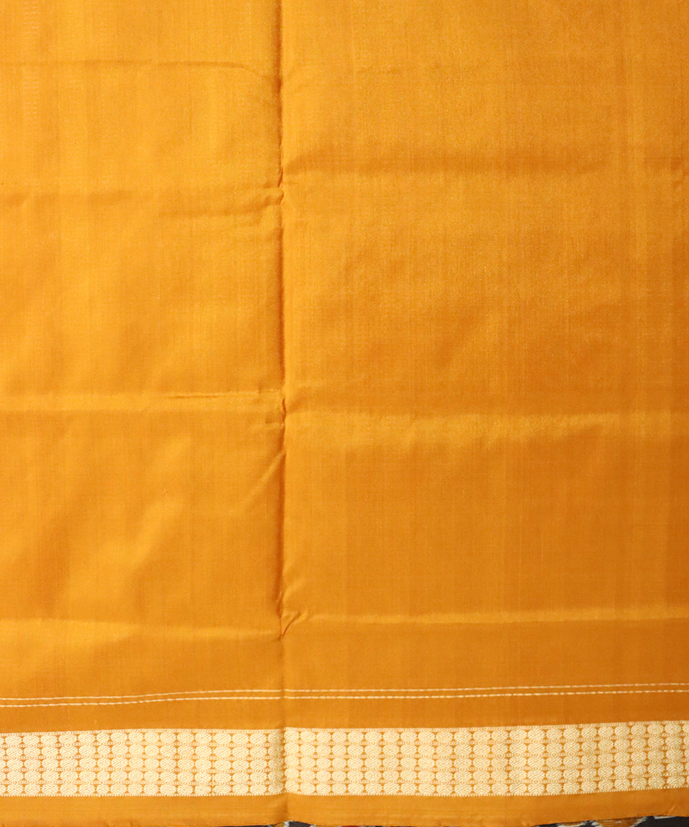 Multicolor bronze silk handloom sambalpuri saree