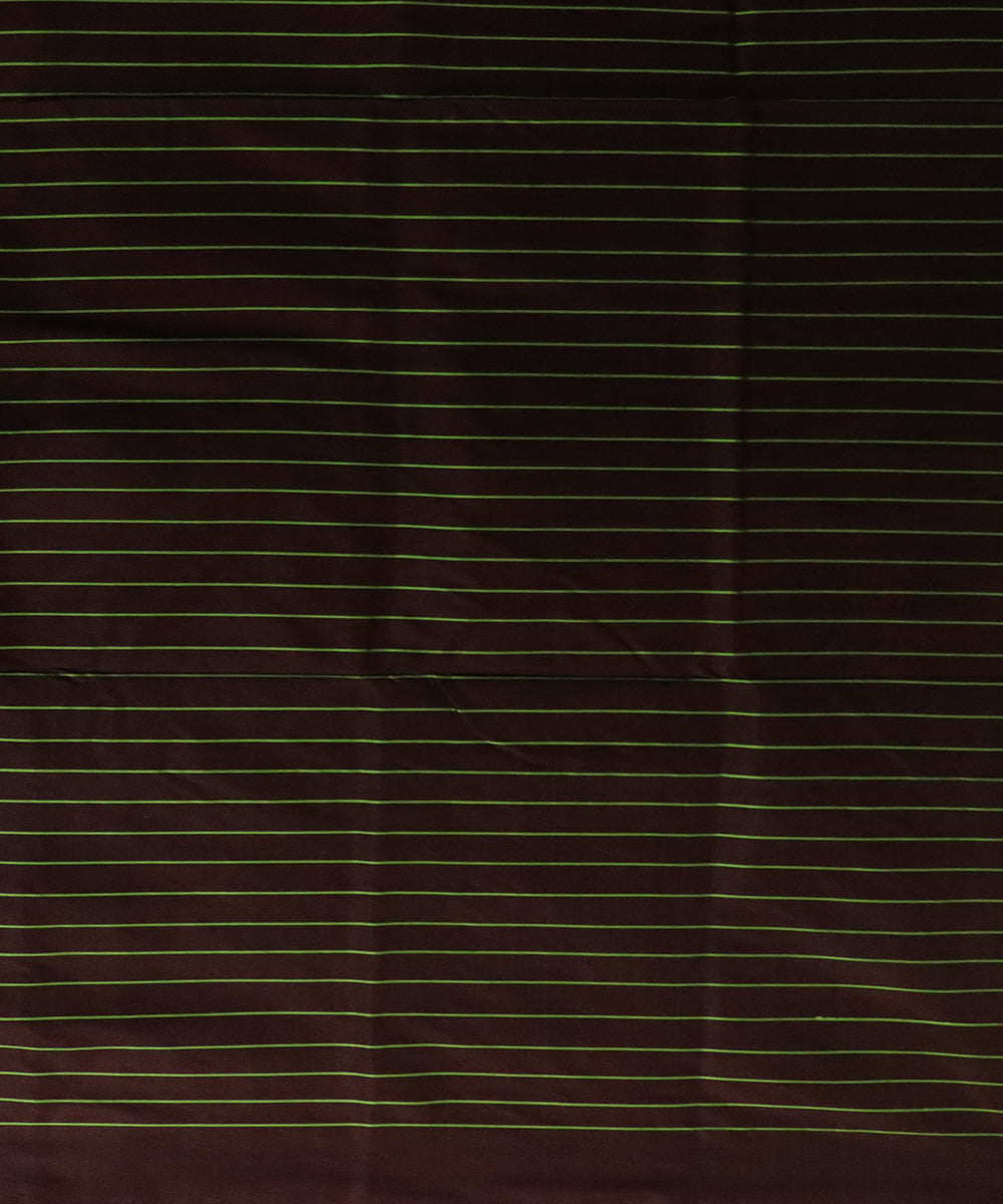 French lime black silk handloom bomkai saree