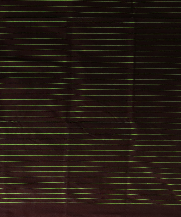 French lime black silk handloom bomkai saree