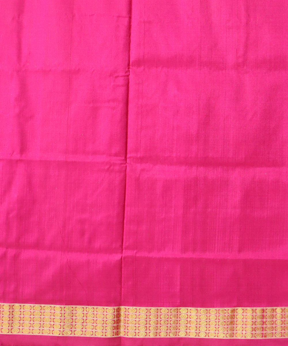 Dark vanilla flirt silk handloom sonepur saree