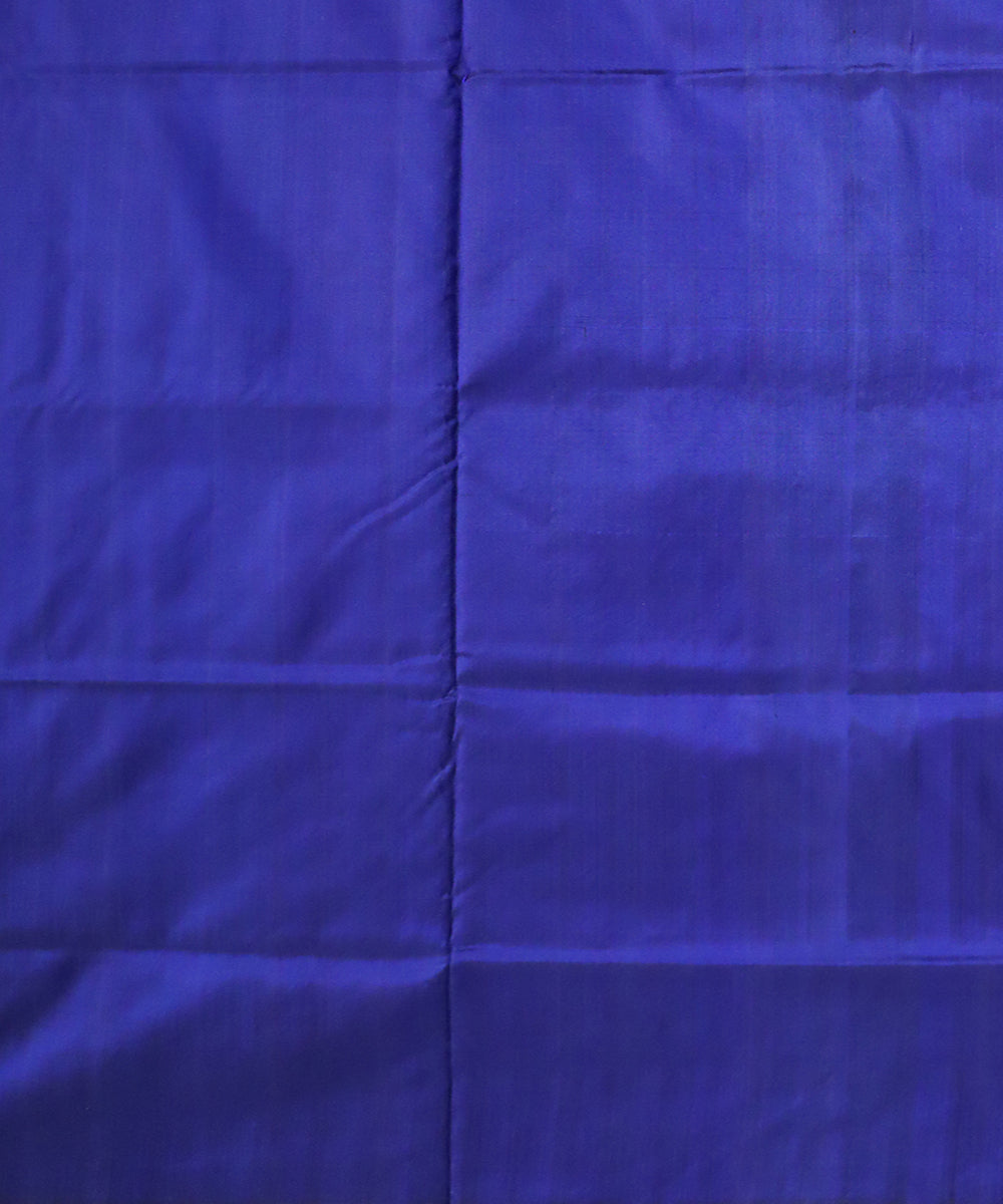 Teal green dark blue silk handloom sonepur saree