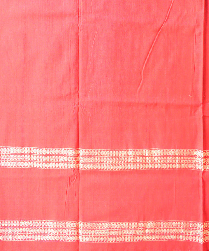 Duke blue dark red cotton handloom sambalpuri saree