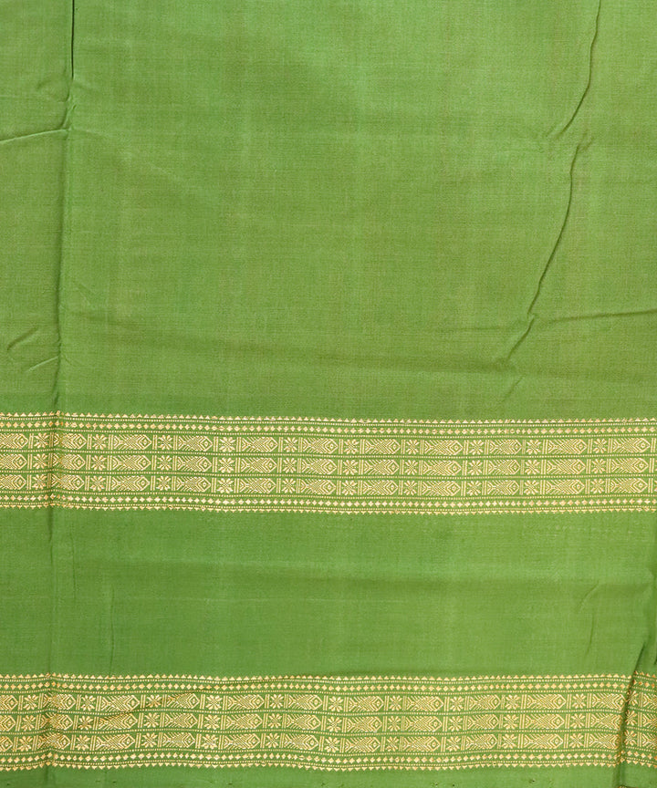 Red avocado cotton handloom sambalpuri saree