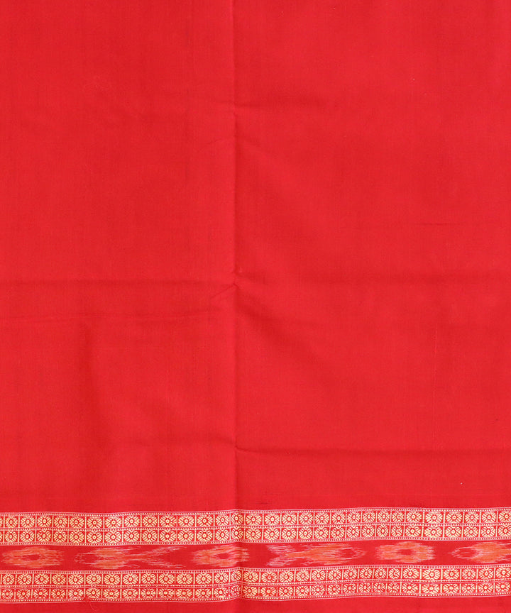 White green red cotton handloom sambalpuri saree