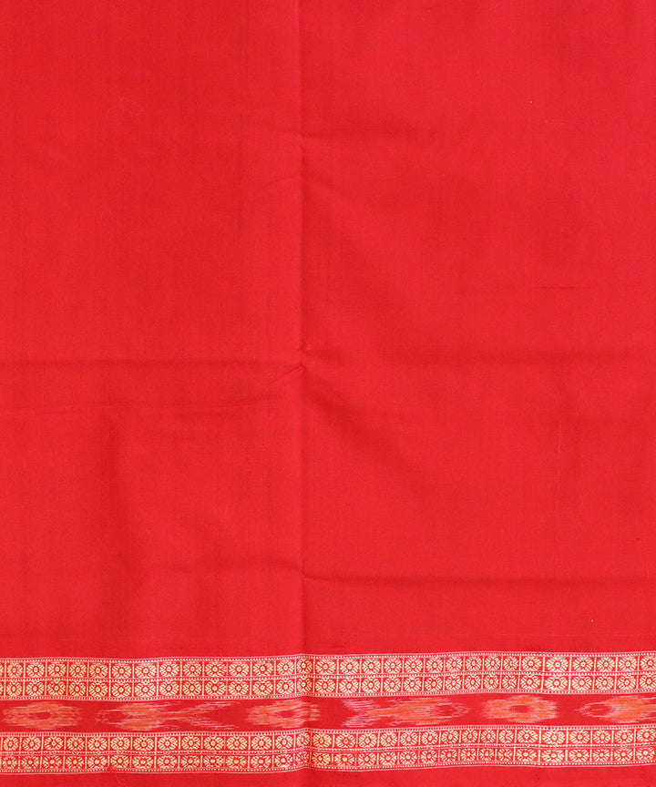 White green red cotton handloom sambalpuri saree