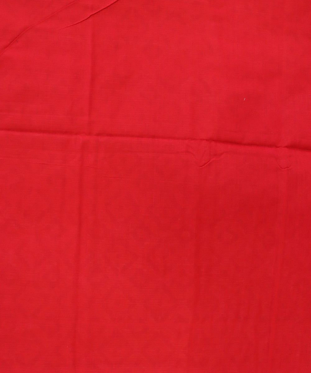 Catalina Blue dark red cotton handloom sambalpuri saree