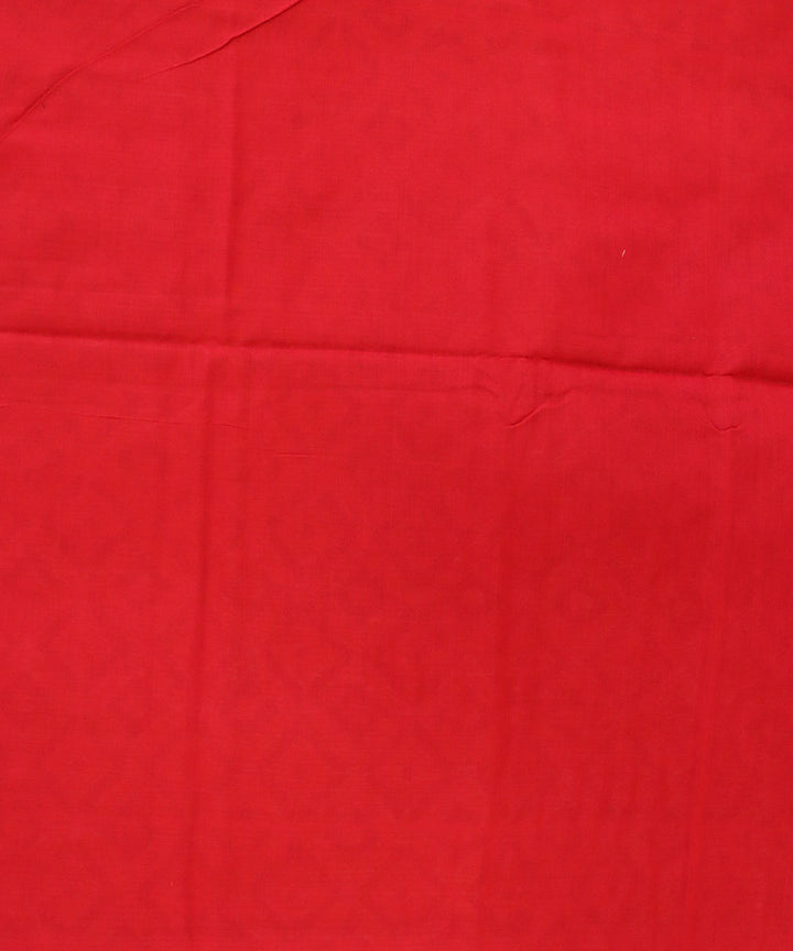 Catalina Blue dark red cotton handloom sambalpuri saree