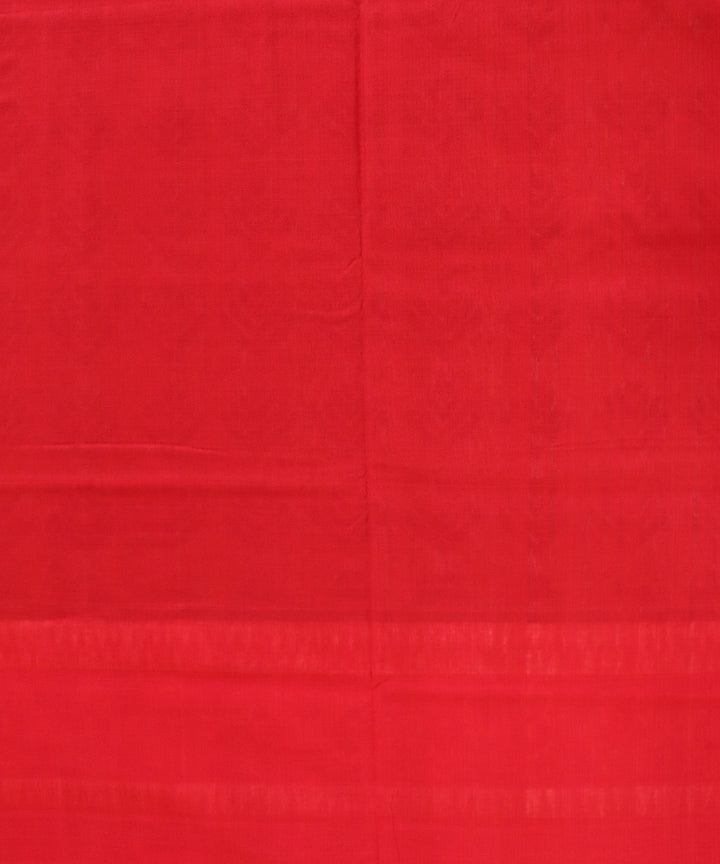Ceil blue red cotton handloom sambalpuri saree