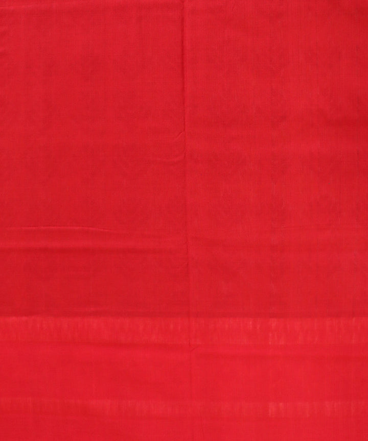 Ceil blue red cotton handloom sambalpuri saree