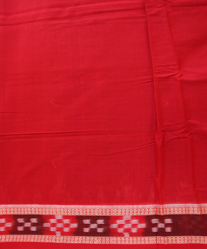 Catalina blue dark red cotton handloom bomkai saree