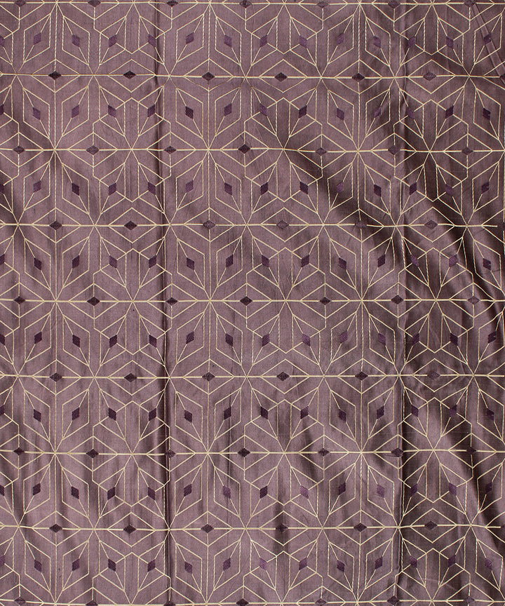 Maroon tanchoi silk banarasi fabric