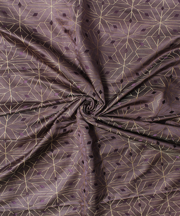 Maroon tanchoi silk banarasi fabric