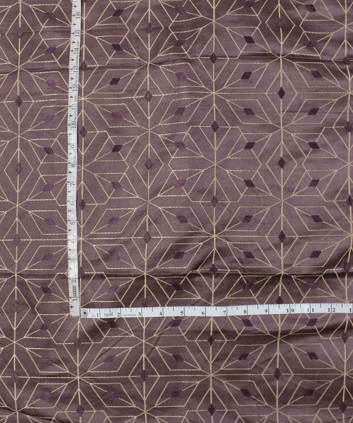 Maroon tanchoi silk banarasi fabric