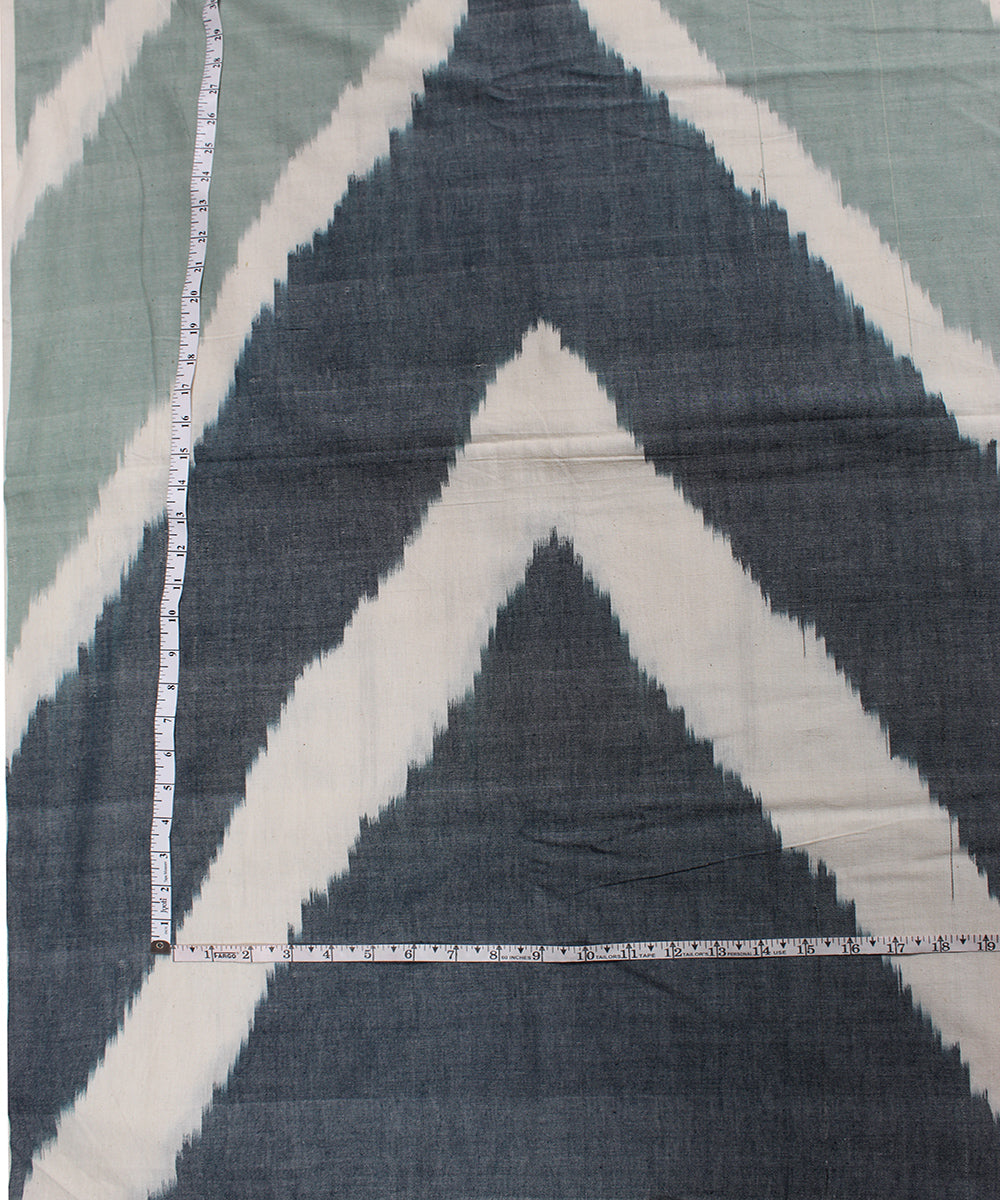 Multicolor single ikat cotton pochampally ikat fabric