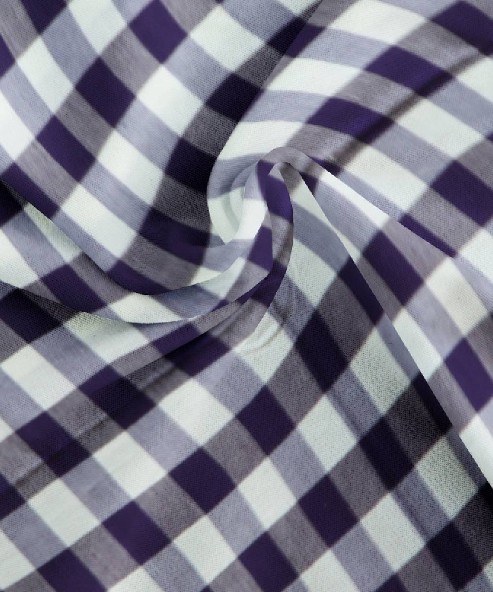 White Dark Blue Handmade Cotton Bedsheet