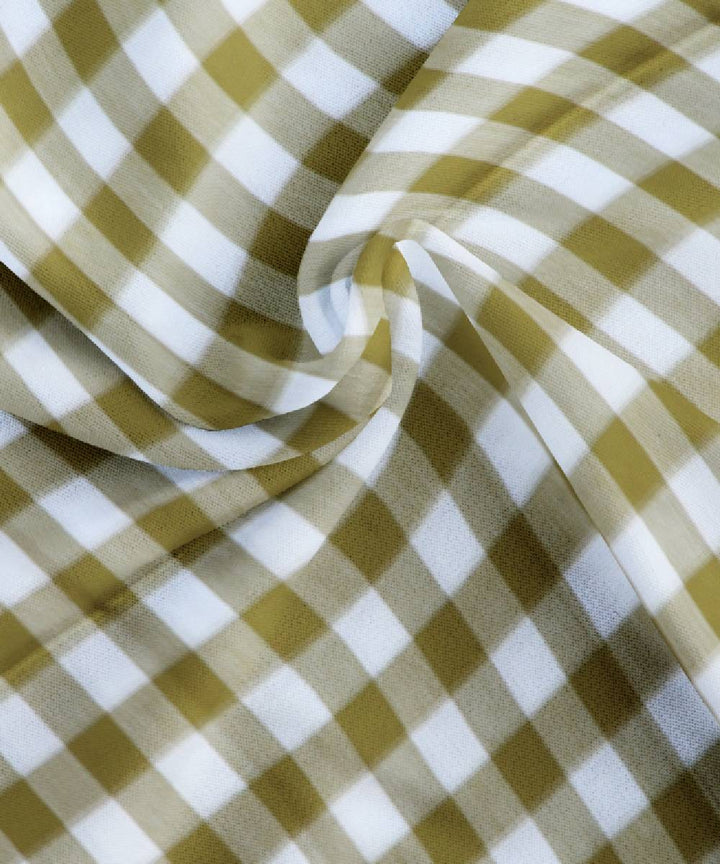 White Dark Khaki Handmade Cotton Bedsheet