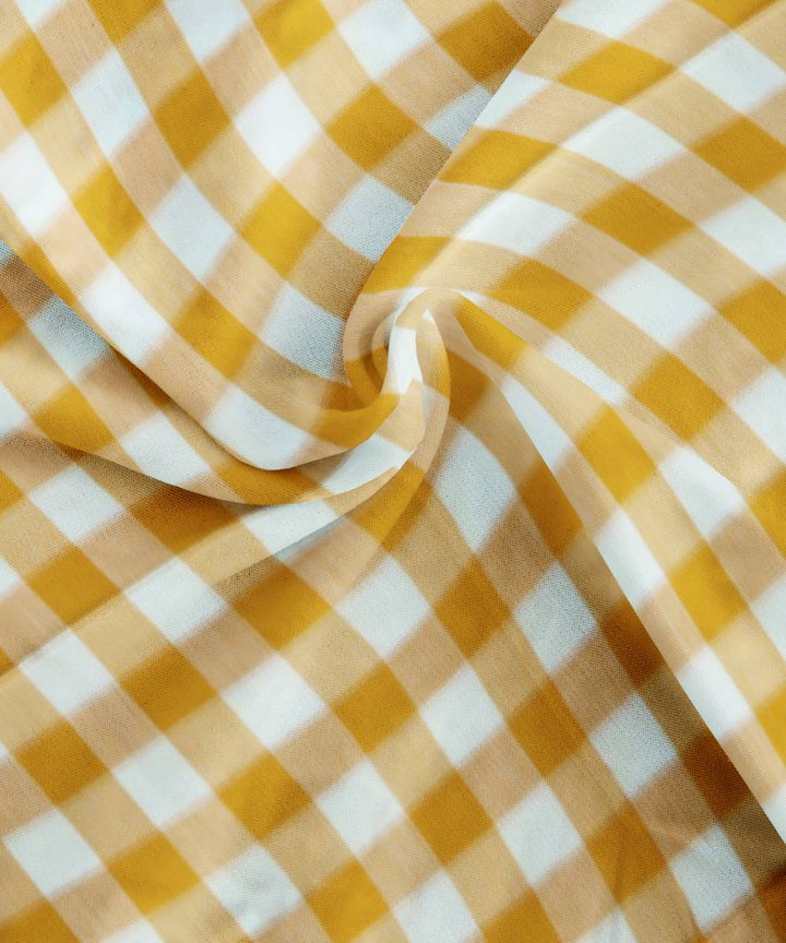 White Yellow Handmade Cotton Bedsheet