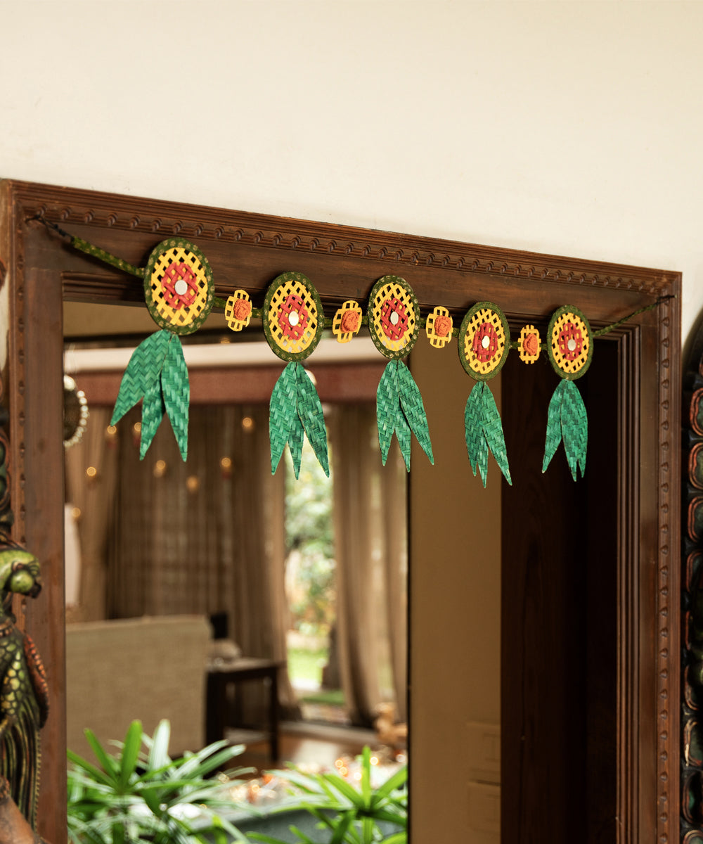 Shubh handcrafted bamboo toran