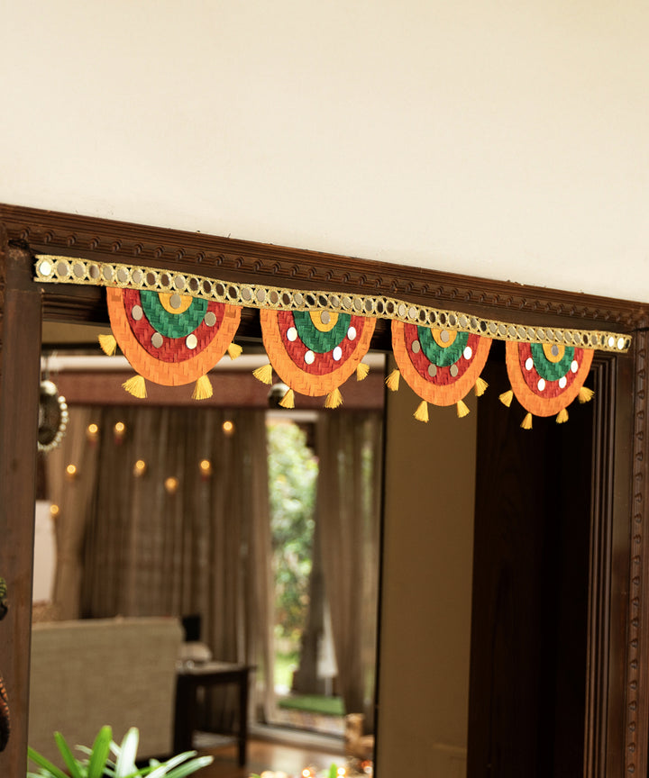 Satrangi handcrafted bamboo toran