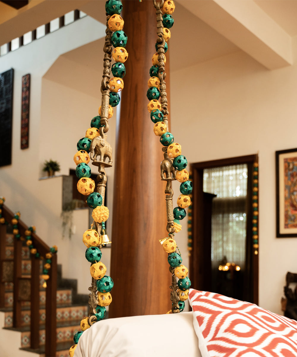 Bageecha handcrafted bamboo door wall hanging - set of 2