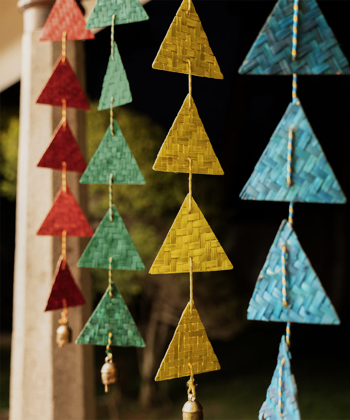 Rangeela handcrafted bamboo door wall hanging - set of 2