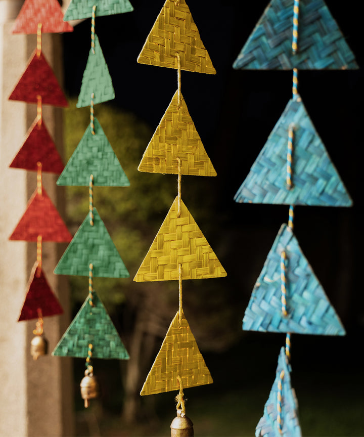 Rangeela bamboo handcrafted door wall hanging - set of 2