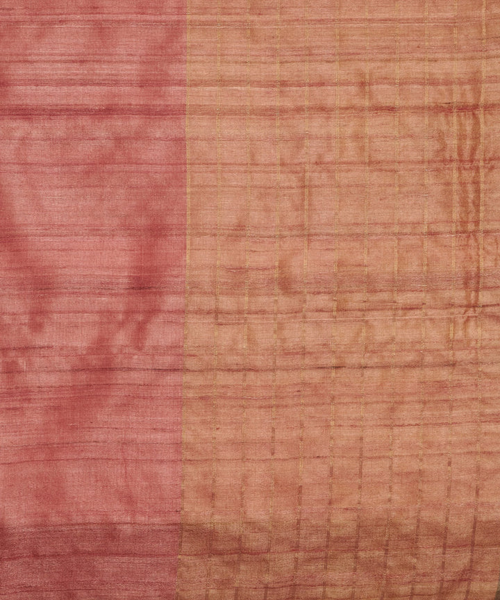 Yellow tussar silk handwoven chhattisgarh kosa saree