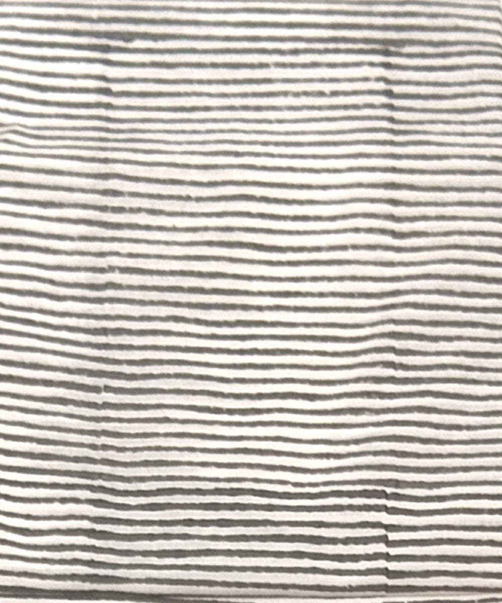Cotton maroon white hand block printed dress material