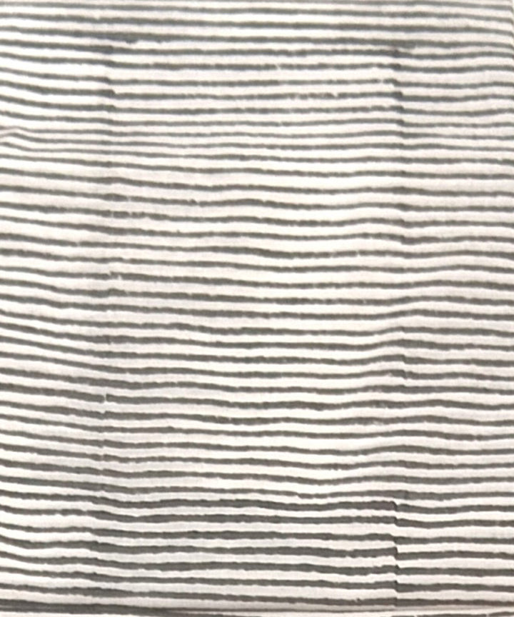 Cotton maroon white hand block printed dress material
