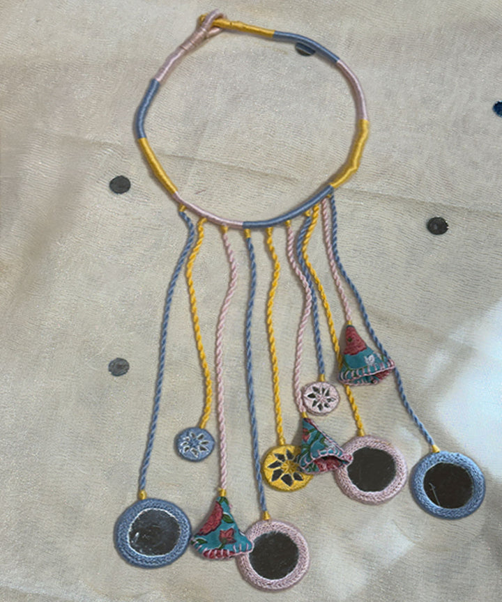 Yellow banjara cotton handmade necklace