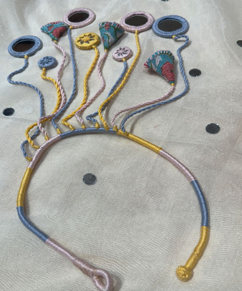 Yellow banjara cotton handmade necklace