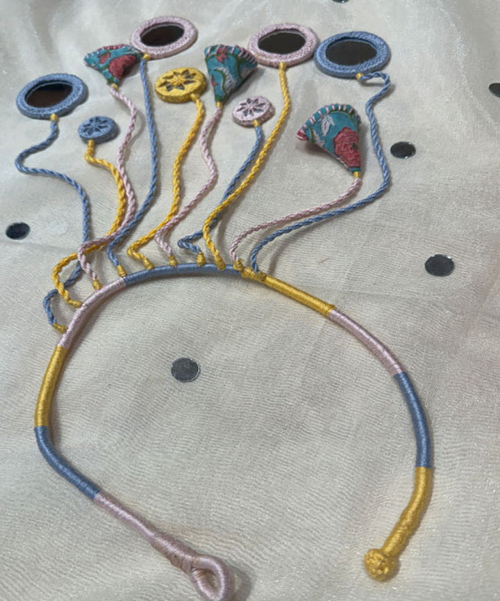 Yellow banjara cotton handmade necklace