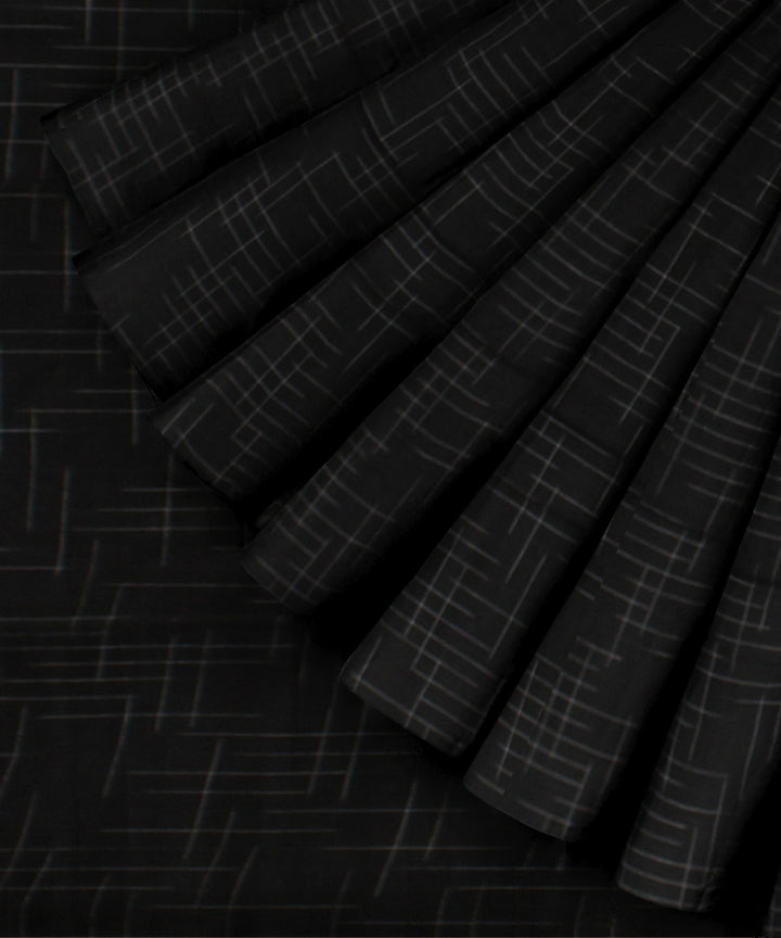 Black handloom bengal cotton saree