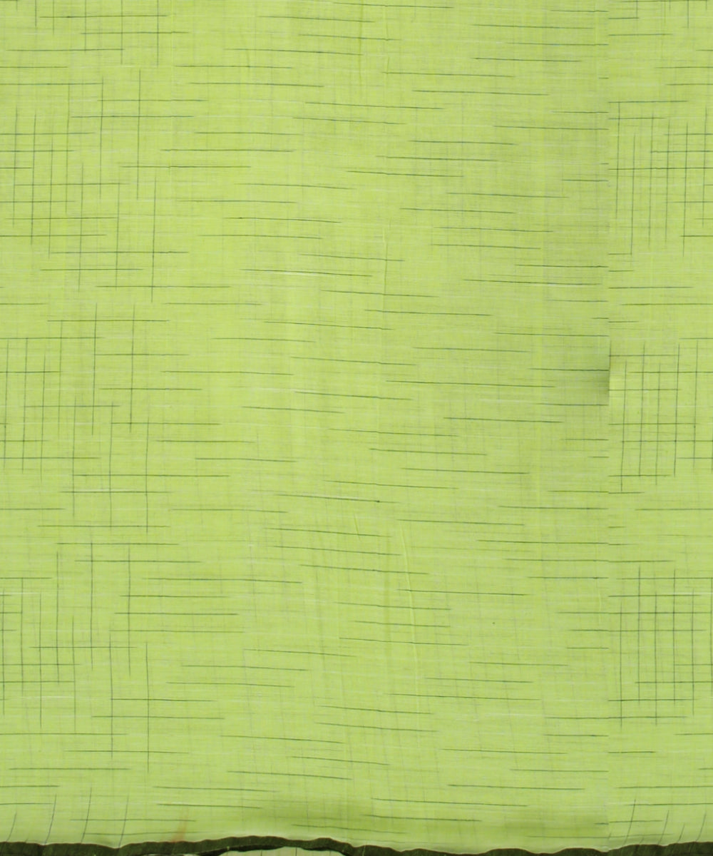 Light green handloom bengal cotton saree