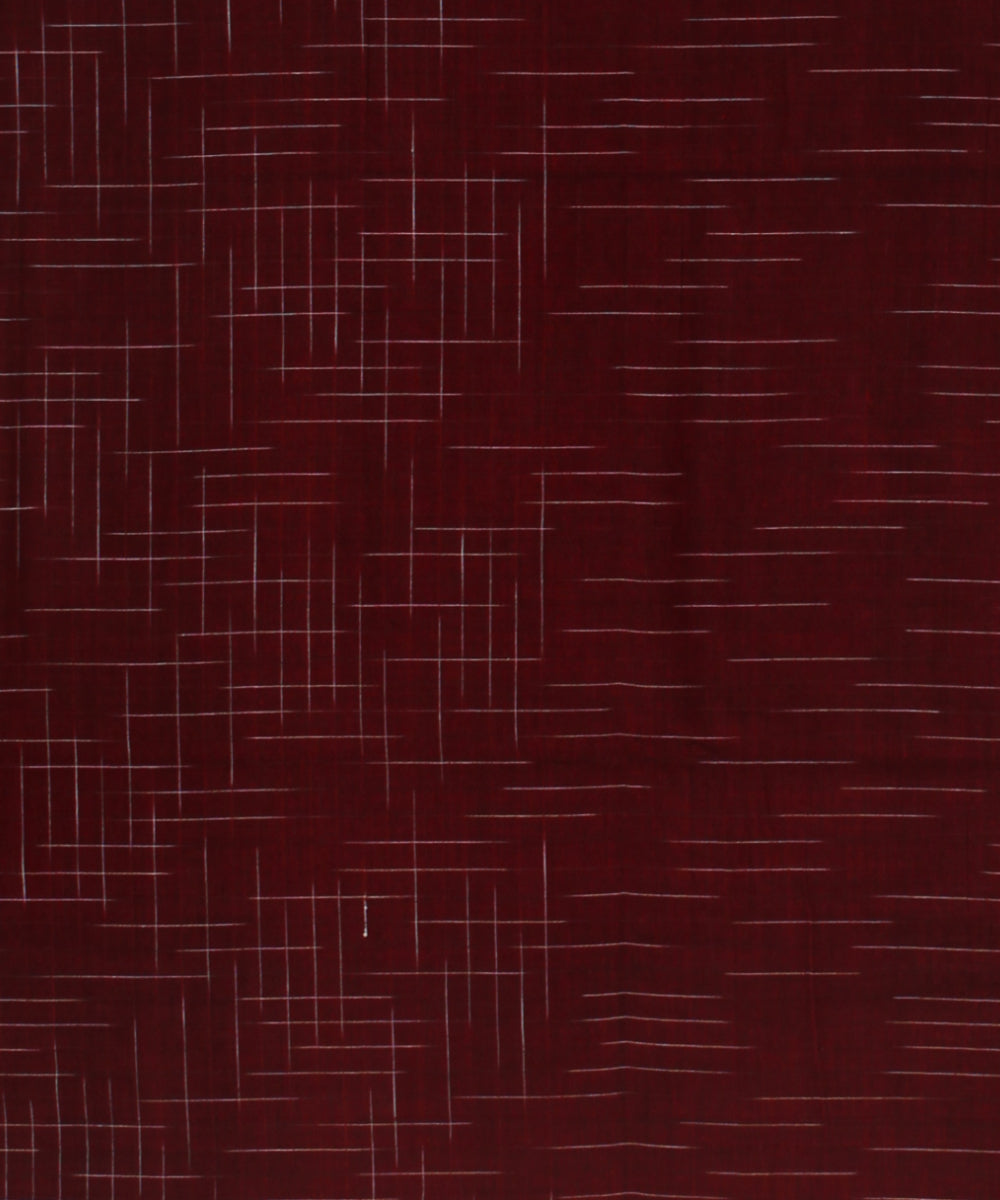 Maroon handloom bengal cotton saree