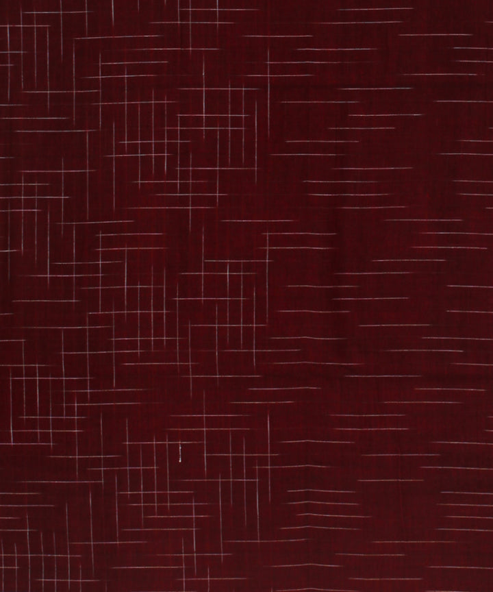 Maroon handloom bengal cotton saree
