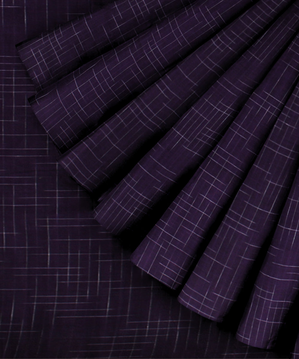 Violet handloom bengal cotton saree