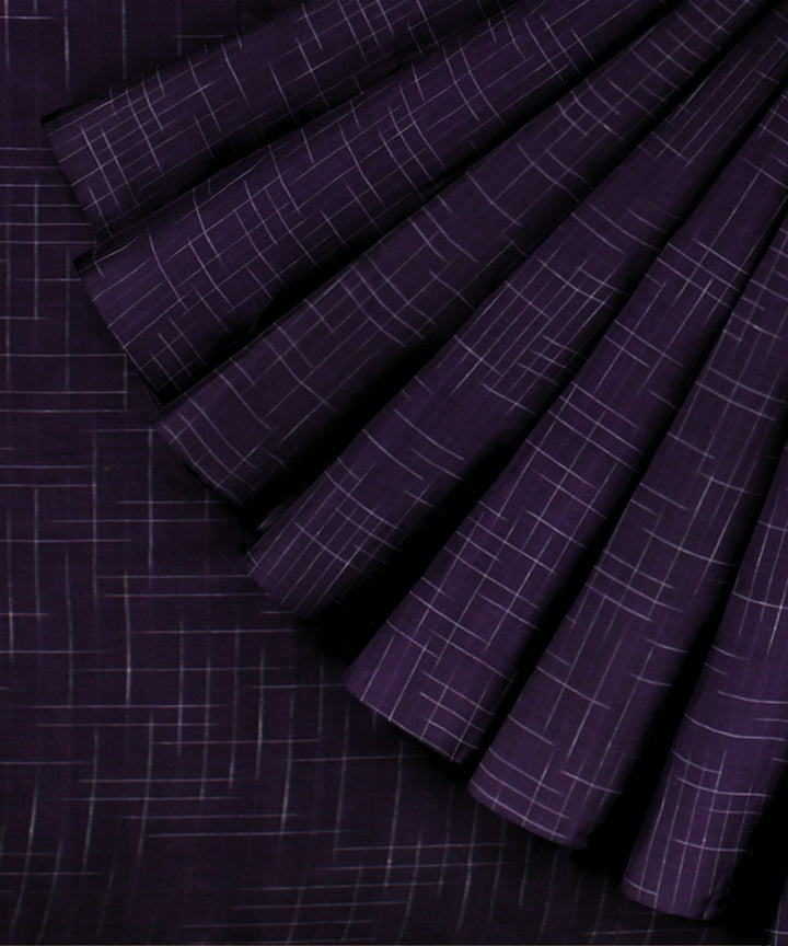 Violet handloom bengal cotton saree