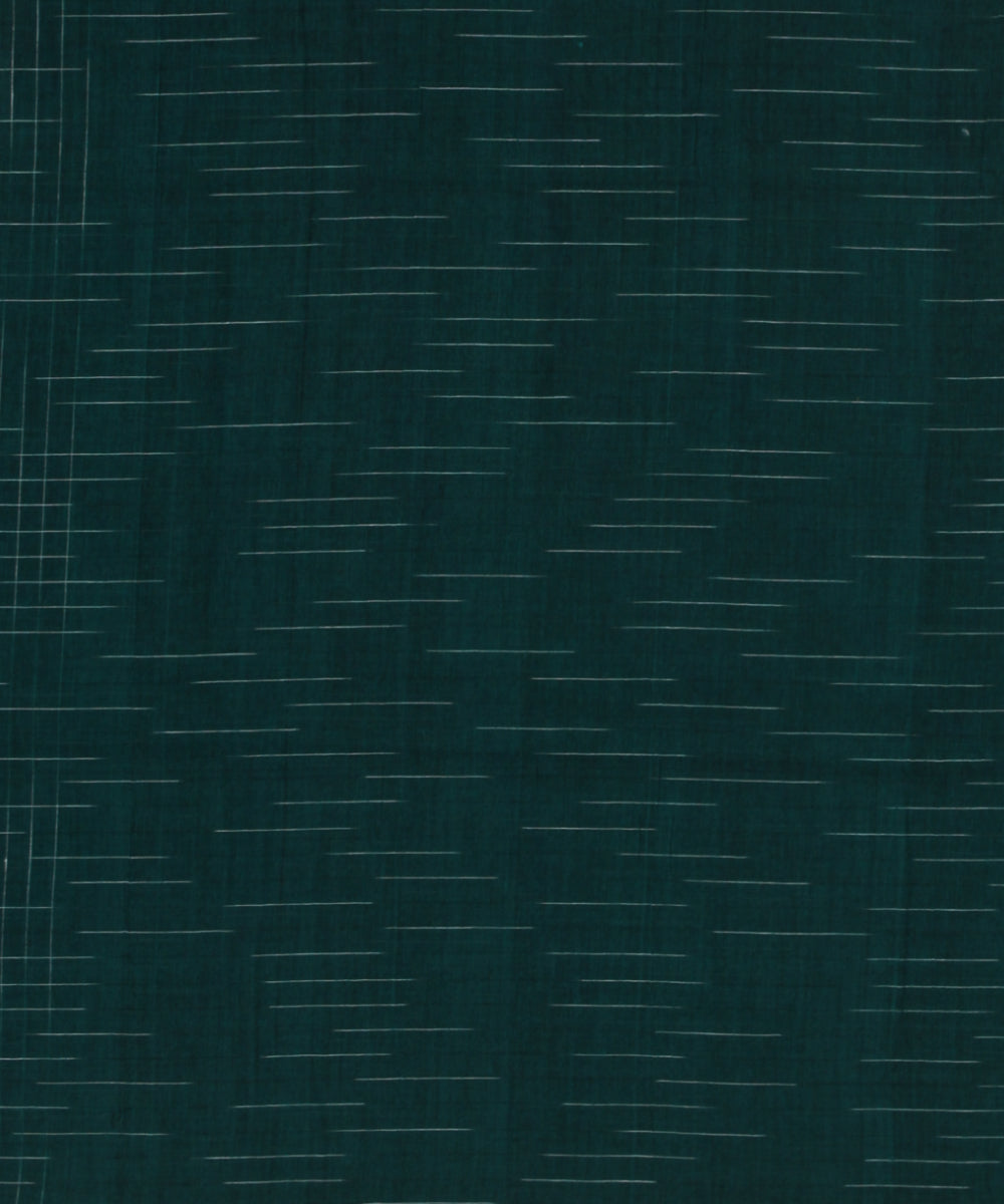 Cyan green handloom bengal cotton saree