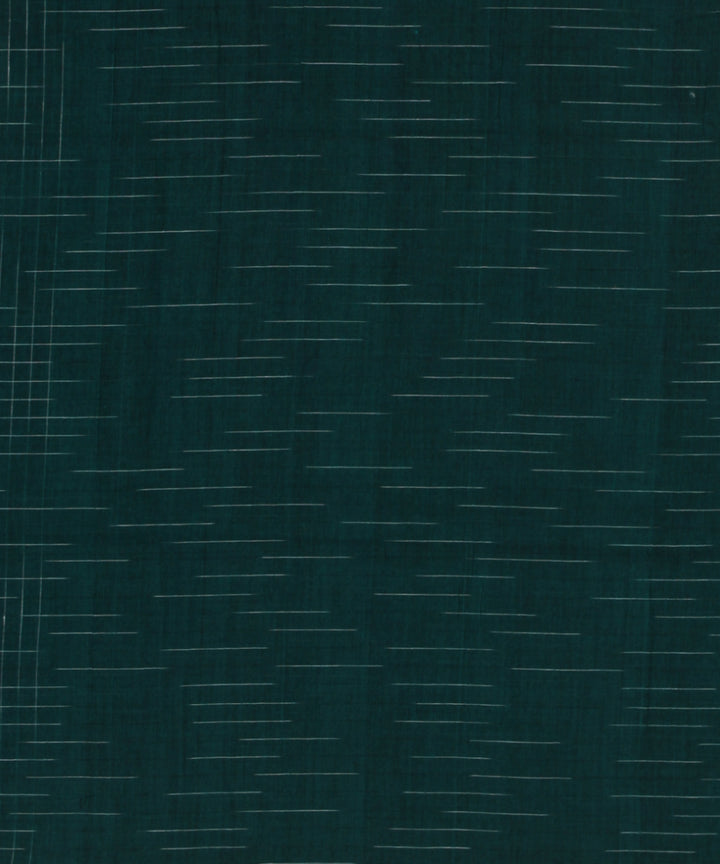 Cyan green handloom bengal cotton saree