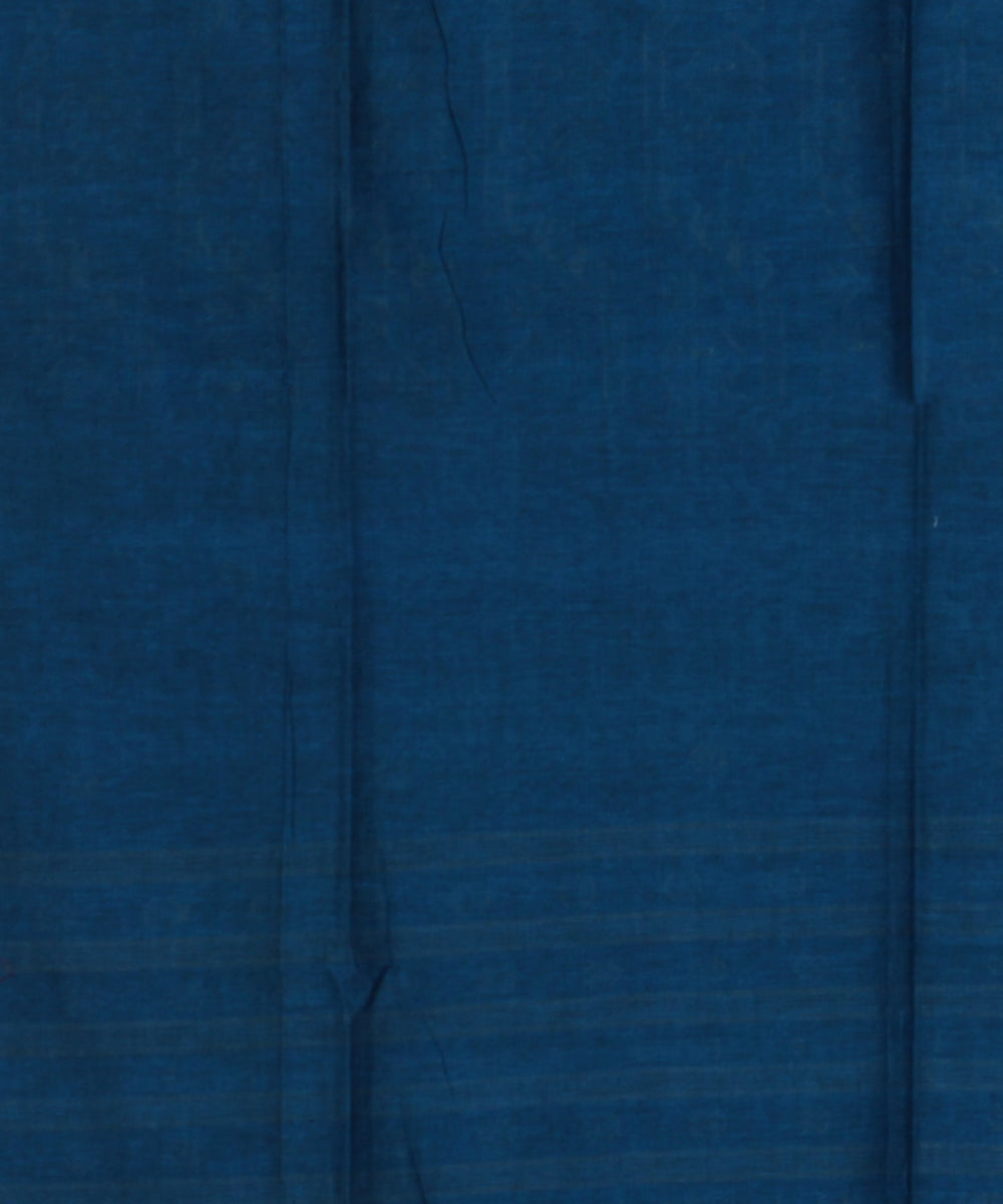 Turquoise handloom bengal cotton saree