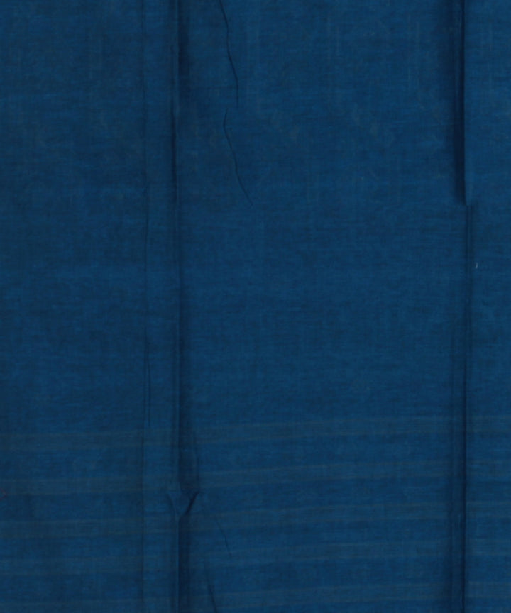 Turquoise handloom bengal cotton saree