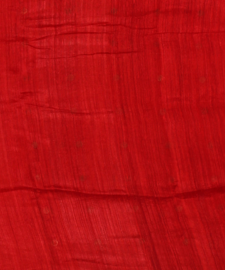 Red handloom bengal matka silk saree