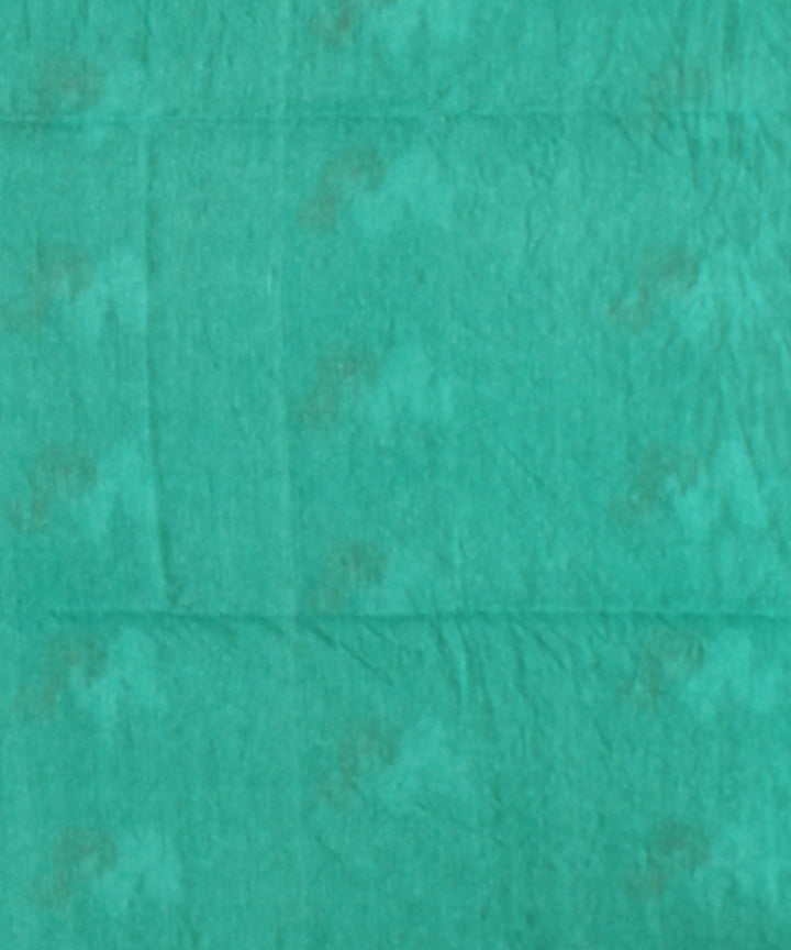 Cyan blue handloom bengal matka silk saree