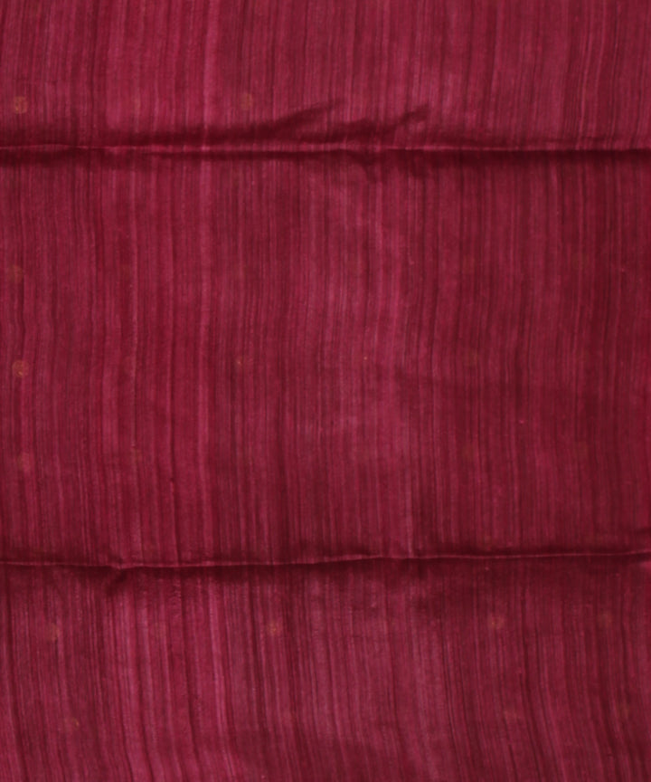 Wine handloom bengal matka silk saree