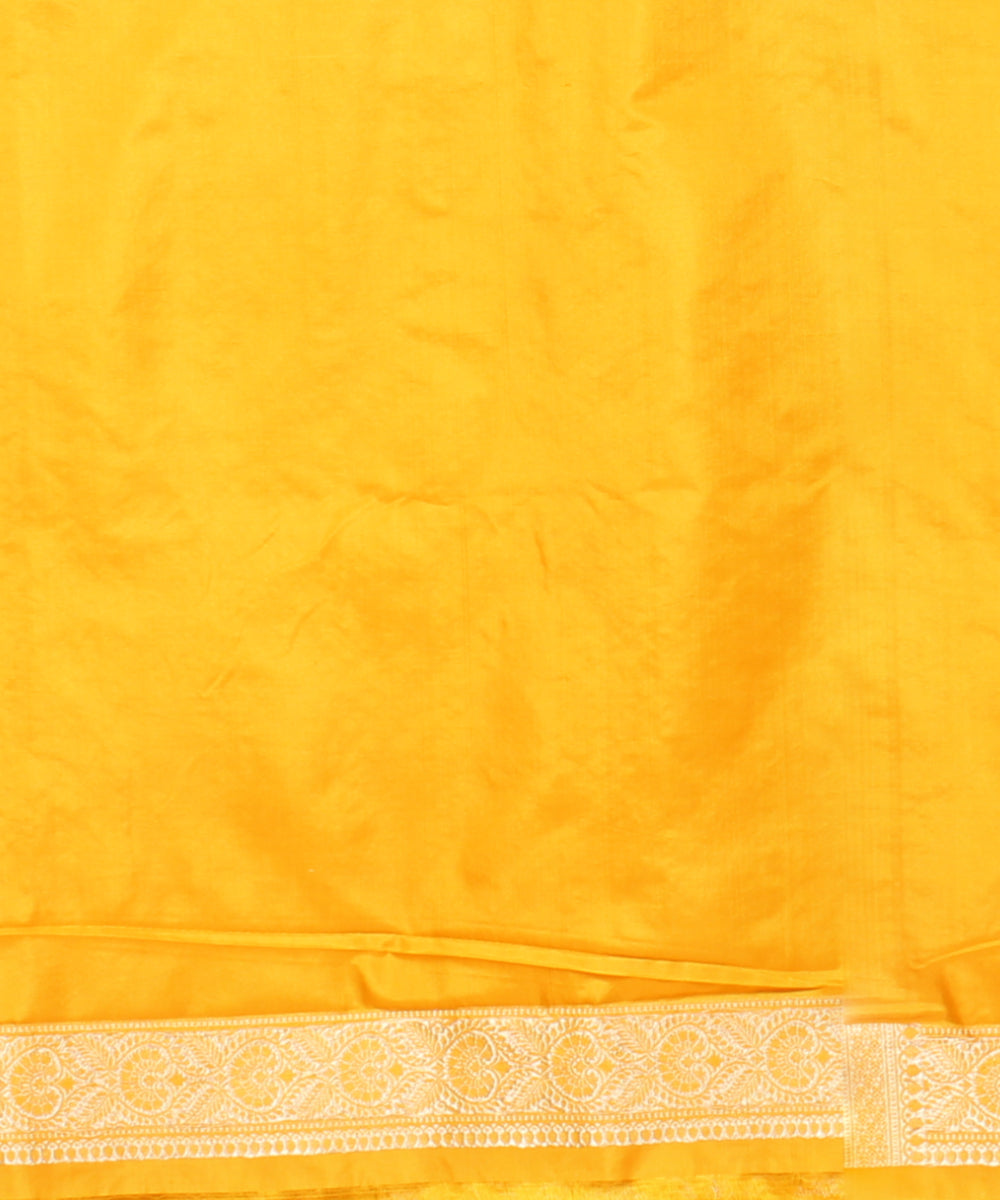 Teal green golden silk handloom banarasi saree