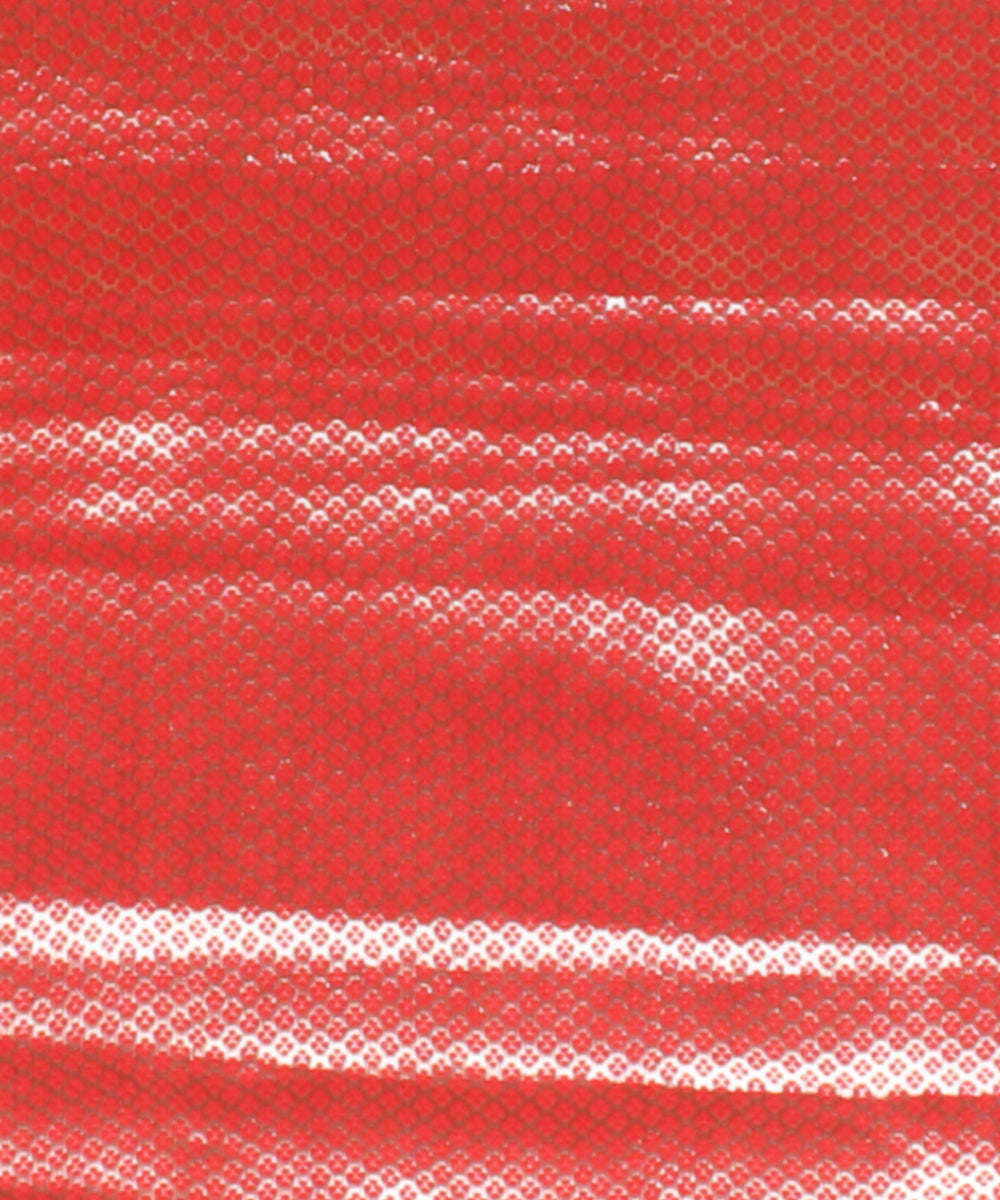 Red silver zari silk handloom banarasi saree