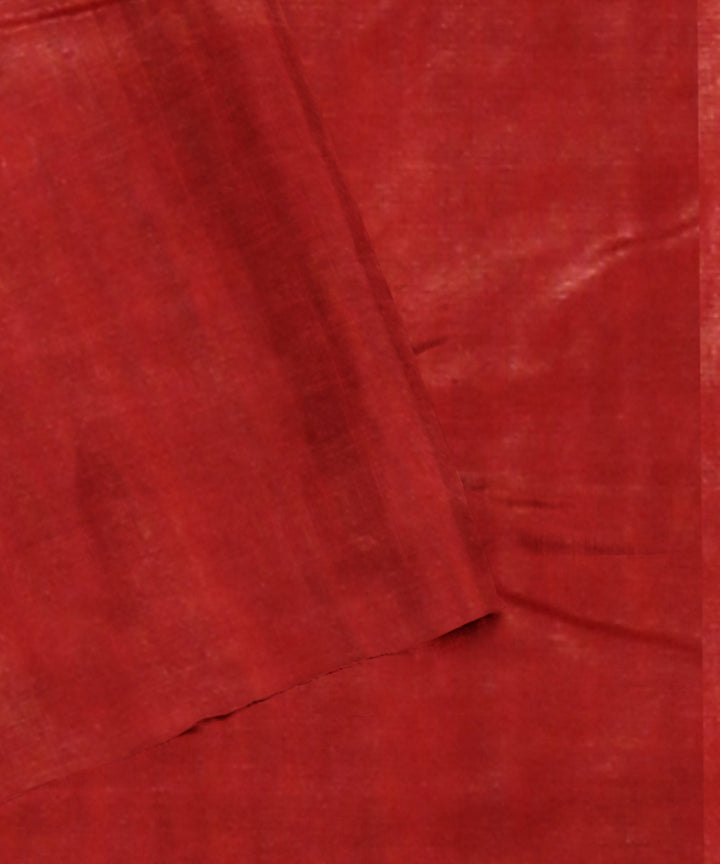 Black red tussar silk handwoven gopalpur saree