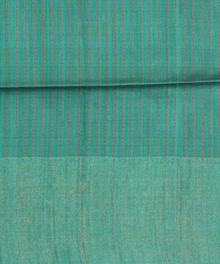 Pink navy blue raw silk handloom bhagalpur saree