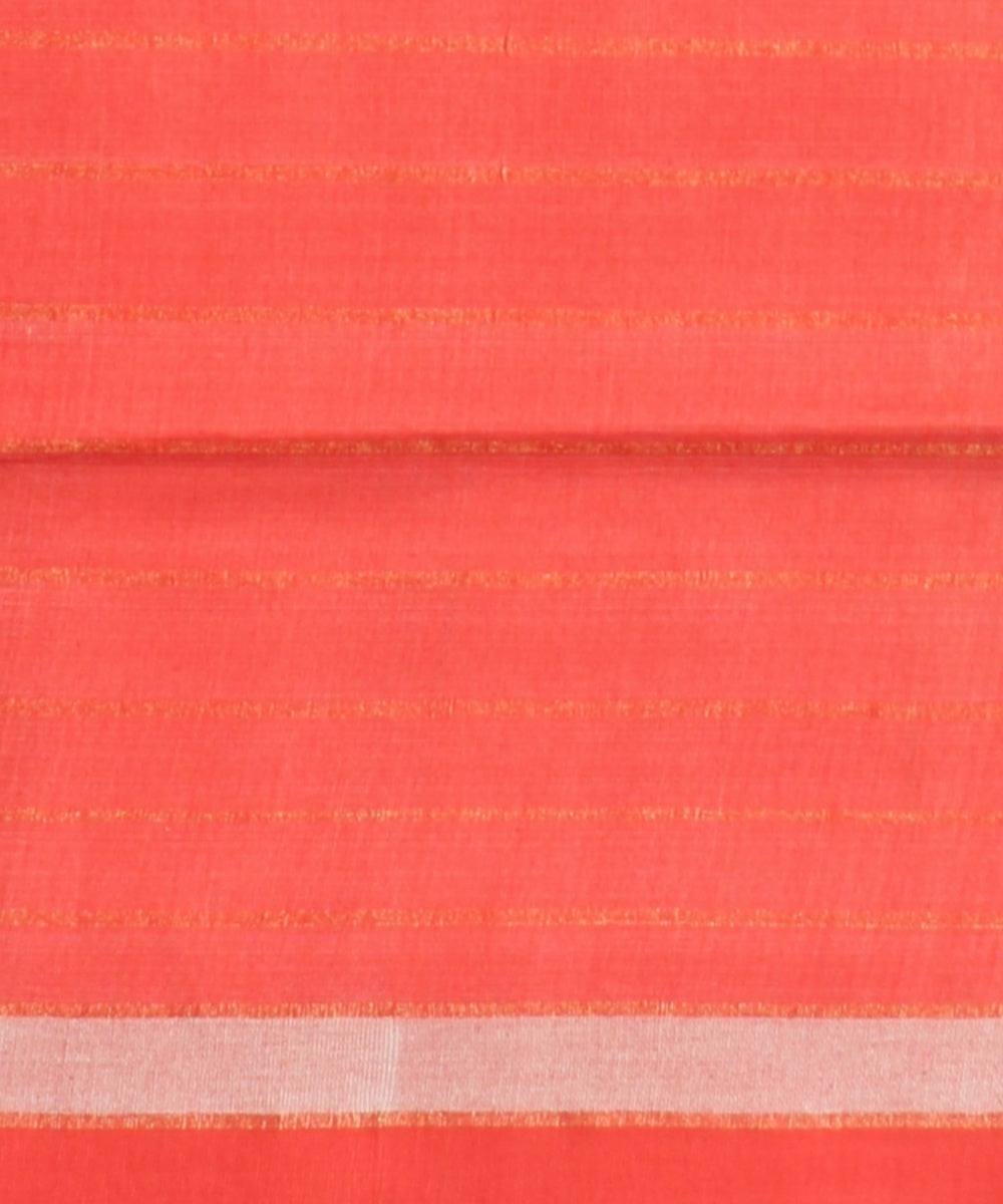 White red raw silk handwoven bhagalpur saree